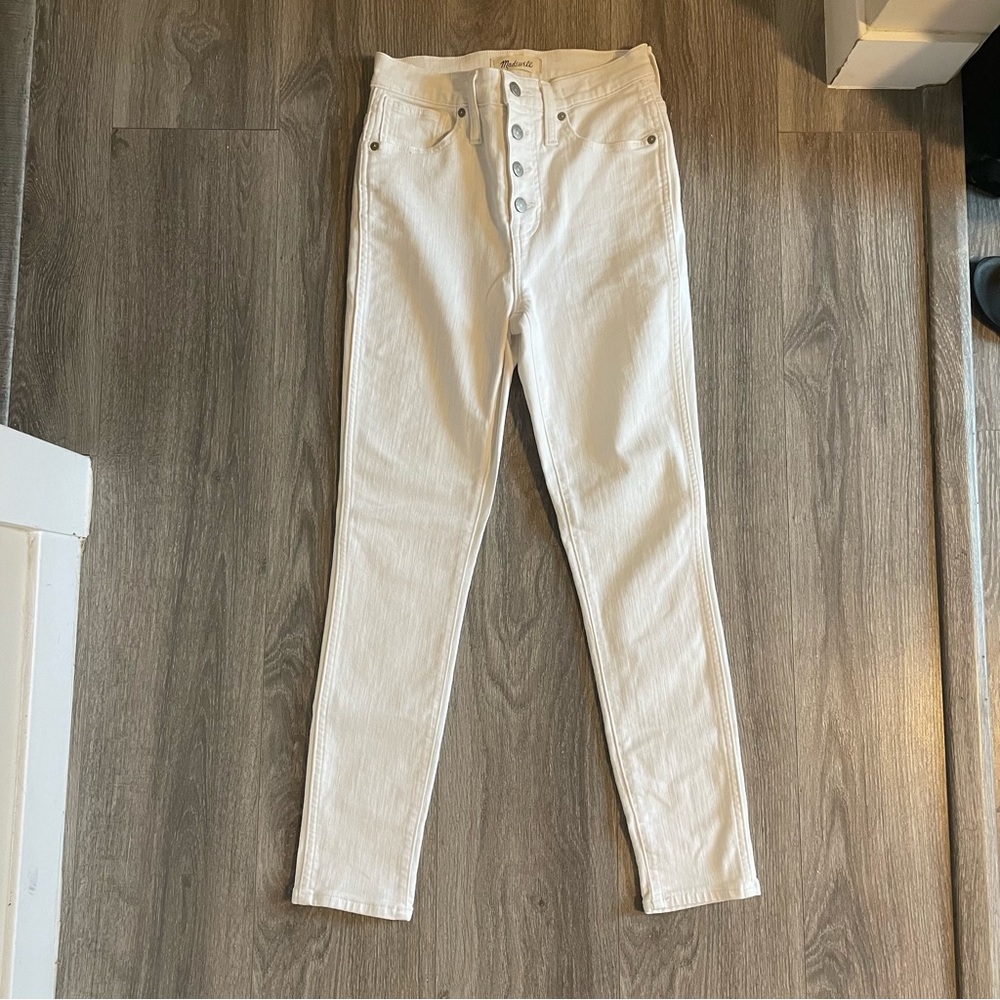 High Rise Skinny Crop White Madewell Jeans 26” inseam